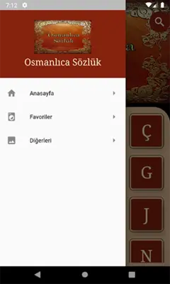 Osmanlıca Türkçe Sözlük Lügat android App screenshot 5